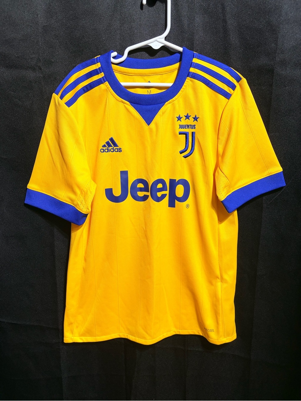 adidas Kids Yellow and Blue Juventus Soccer Jersey